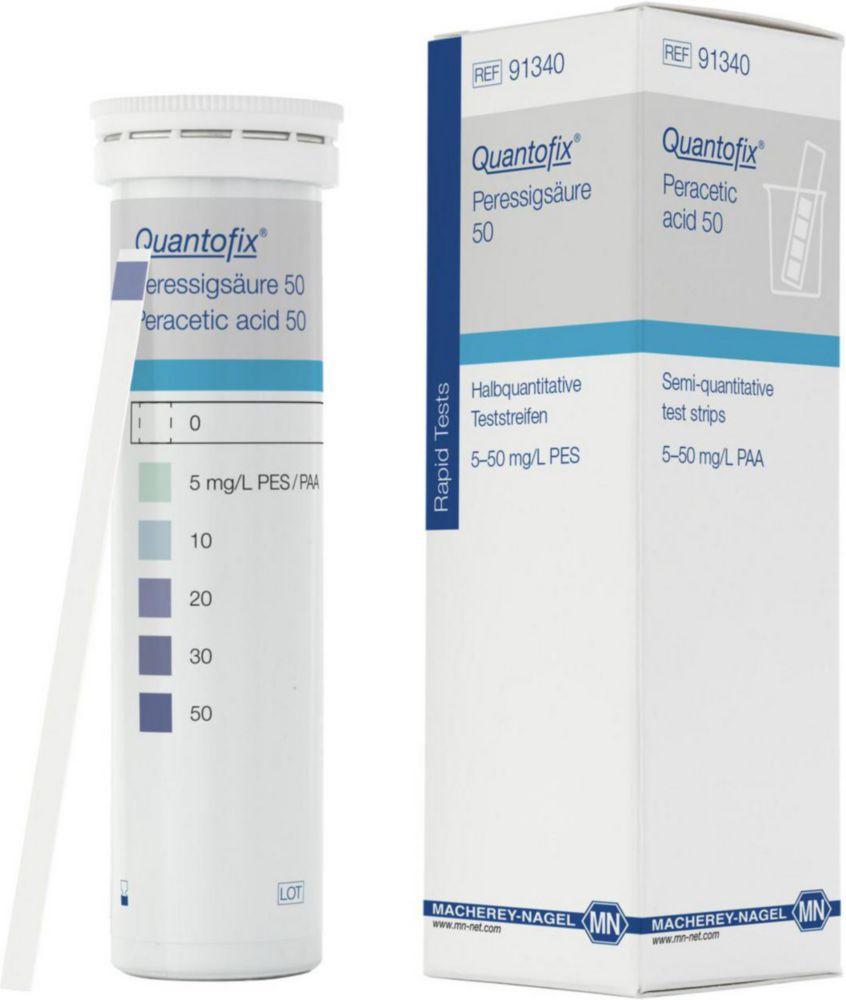 Quantofix® test skewer, Peressig acid 50 bin with 100 test stripes