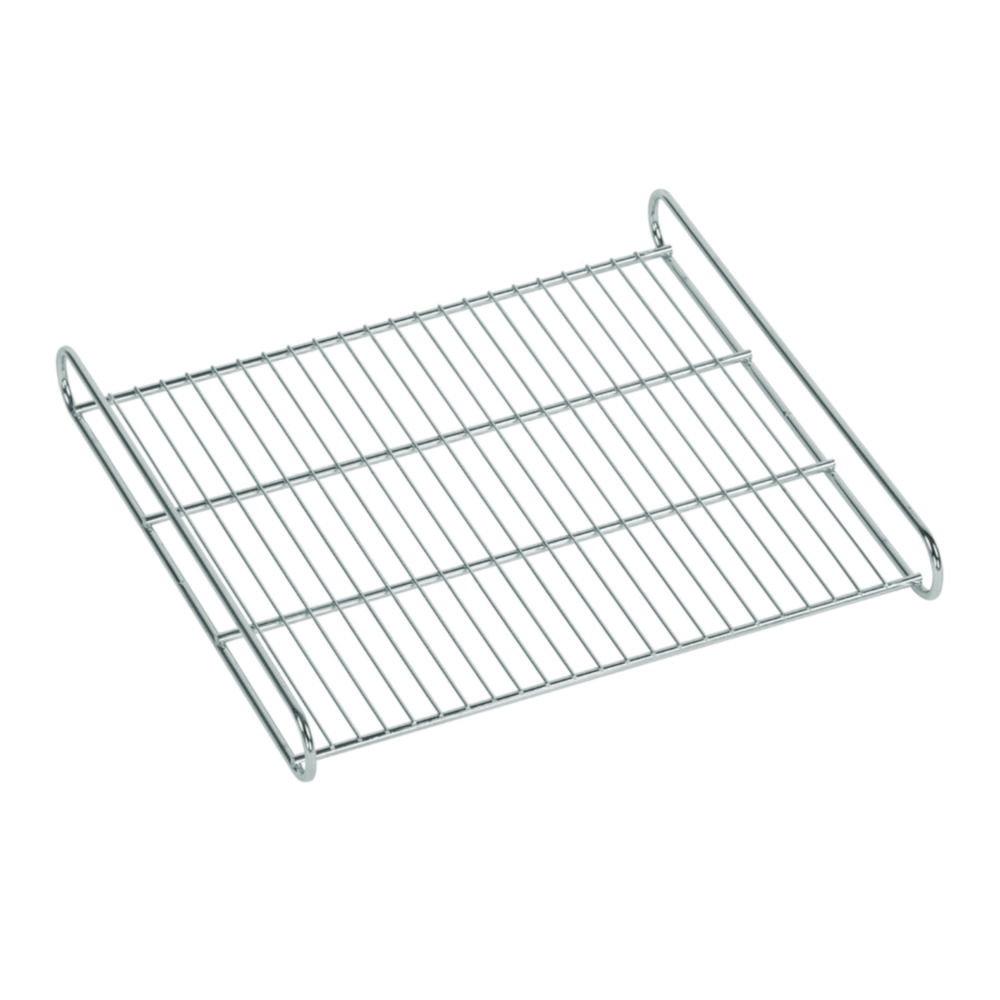 Perforated slide-in plate - slide-in set with pair of retaining rails (U-rails) made of stainless steel, load capacity 40 kg