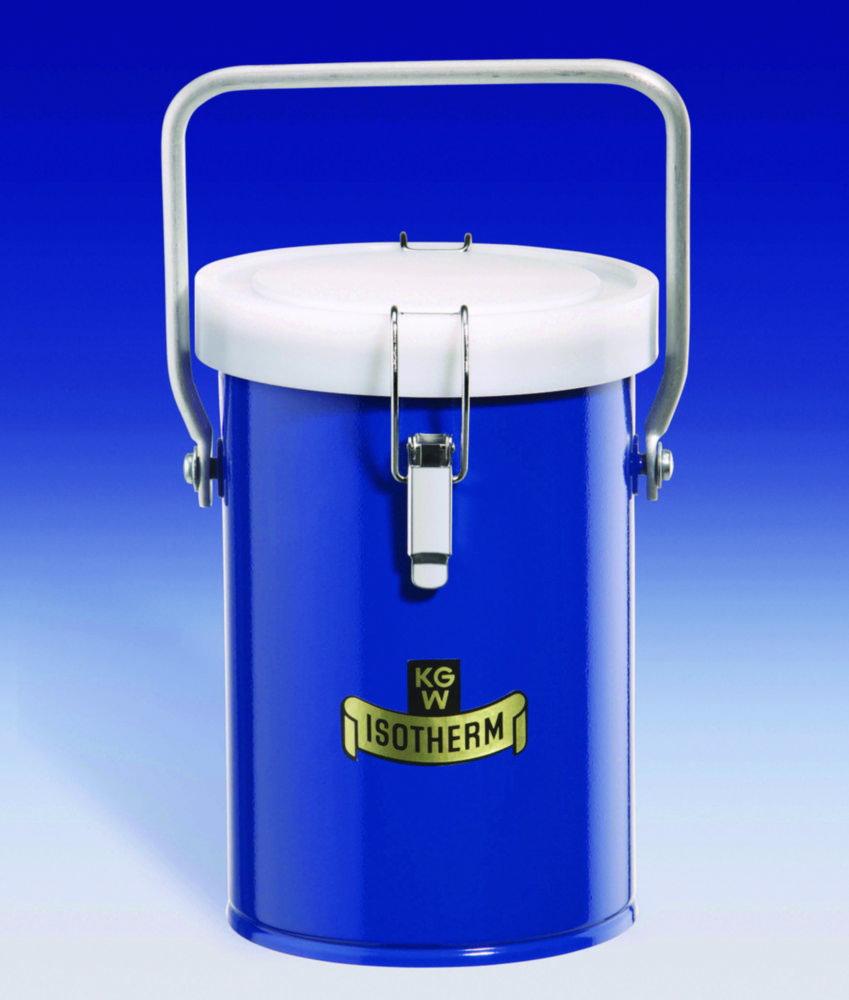 KGW Isotherm Dewar Transport Vessels, Metal Jacket, Kappe. 3 Ltrs., 28 B, blau-beschichtet Metal Cover