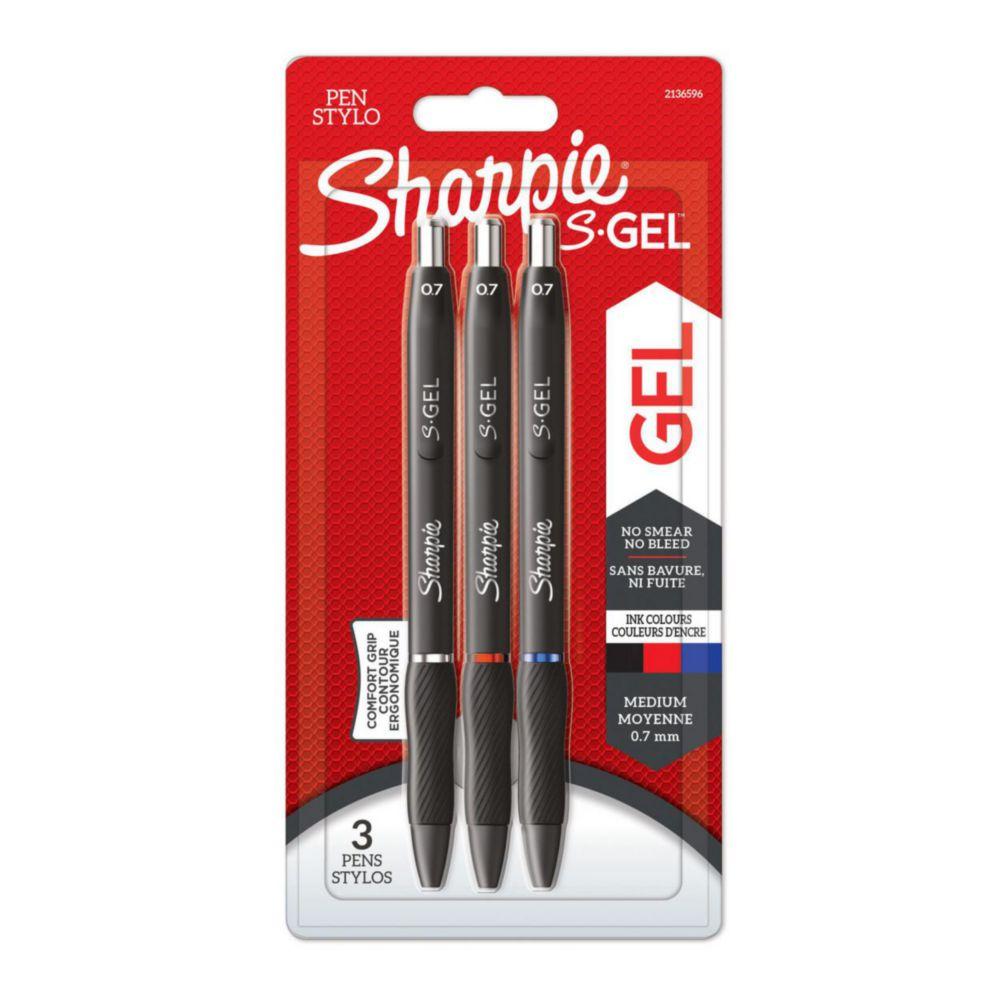 Bochem Laborbedarf Sharpie S Gel Stifte mit Der Highest Writing Comfort (Blister of 3, schwarz, blau, rot)